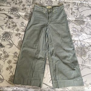 Wide Leg Striped Pants